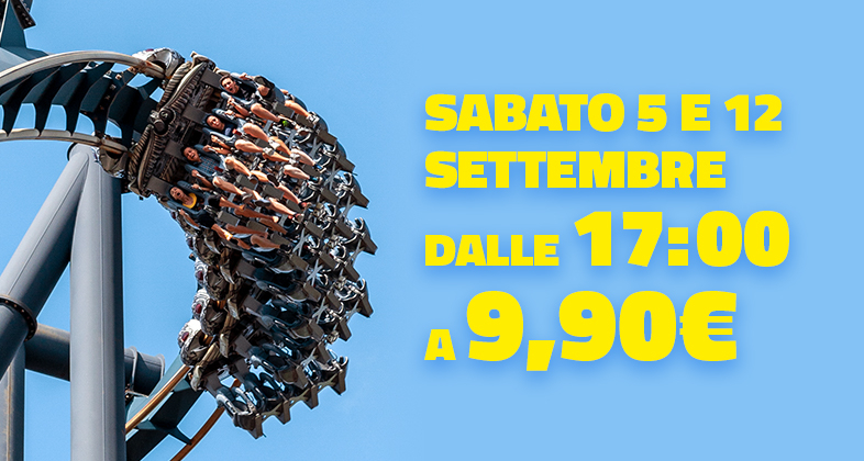 Dalle 17 a soli 9,90€ - 5 e 12 settembre