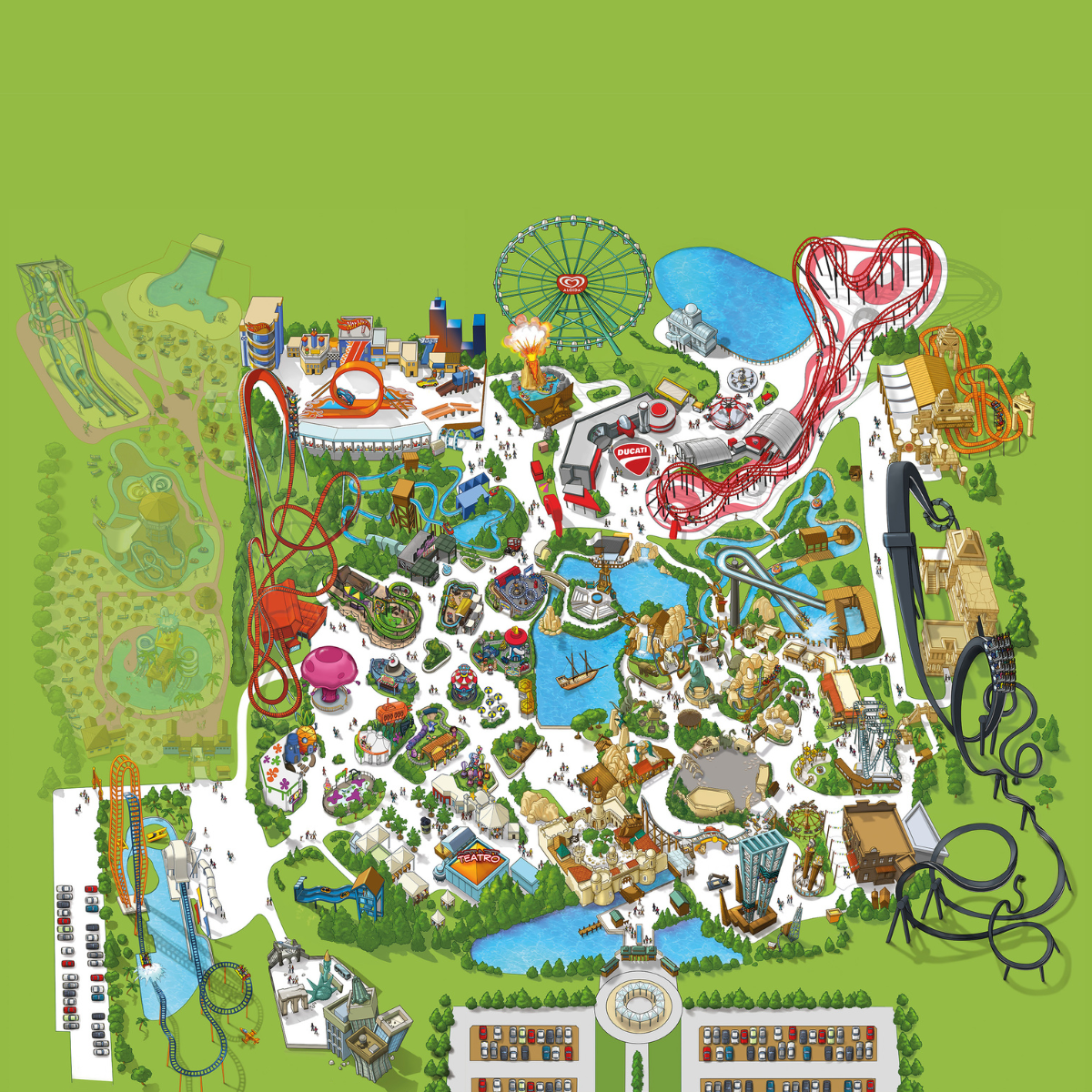 Mappa Del Parco Scopri Ogni Angolo di Mirabilandia