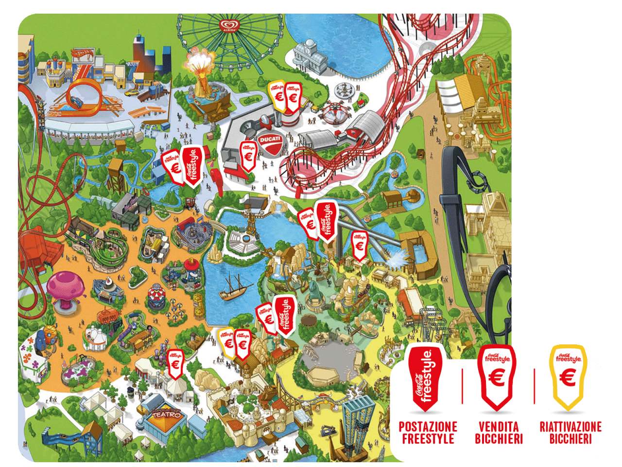 Coca-Cola Freestyle: map