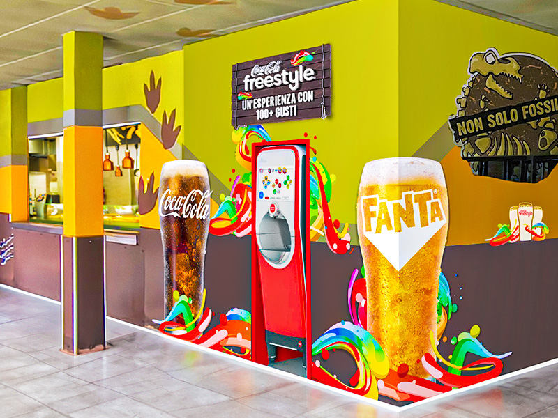 Coca-Cola Freestyle: Dino's Pizza Time